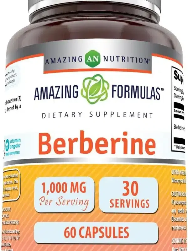 berberine 1000mg 30servicios 60 capsulas amazing formulas