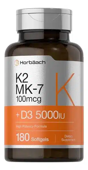 vitamina k2 mk 7 100mcg d3 5000iu 180 capsulas horbaach