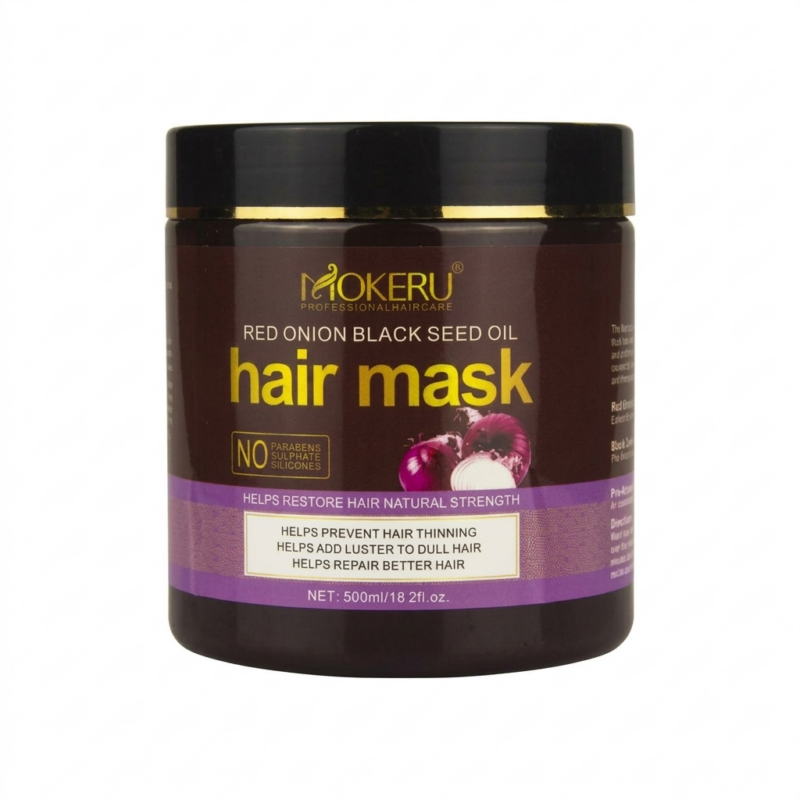 mascarilla capilar mokeru para el crecimiento de cebolla morada 500ml