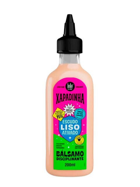 bálsamo disciplinante vegano lola cosmetics xapadinha antifrizz 200ml