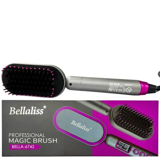 cepillo plancha alisador profesional magic brush bellaliss