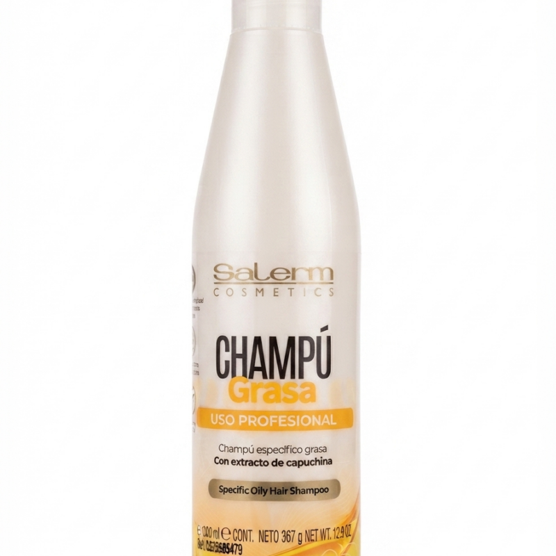 salerm cosmetics champú para cabello graso 367g