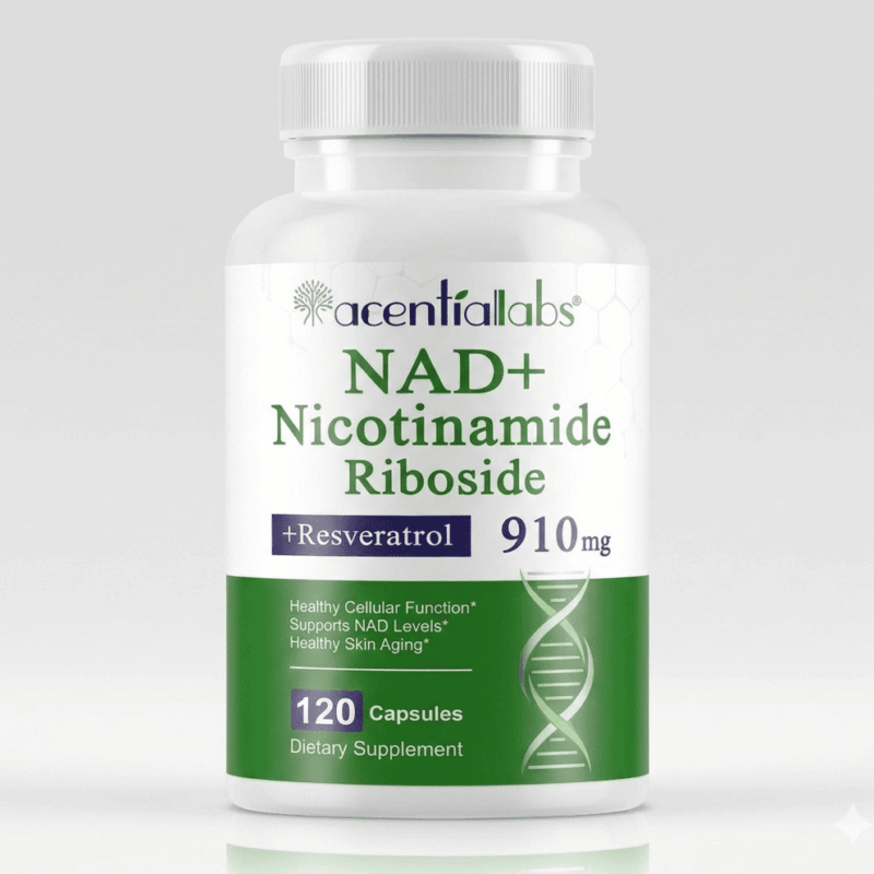 nad+ nicotinamida ribosida resveratrol 910mg 120 capsulas