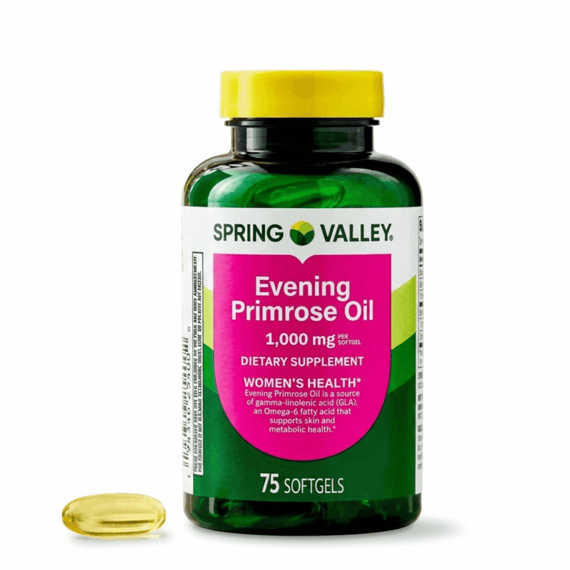 evening primrose 1000 mg spring valley 75 softgels onagra