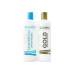 cirugía capilar elegance gold 480ml + shampoo antiresiduo