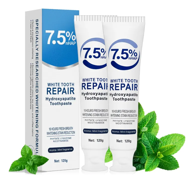 crema dental sin flúor con hidroxiapatita 100% natural vegan