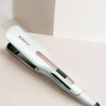 plancha de cabello bellalisss white gold delgada