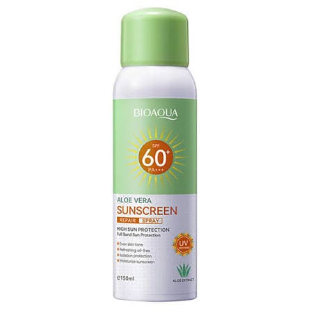 spray solar facial y corporal bioaqua alta protección spf 60+