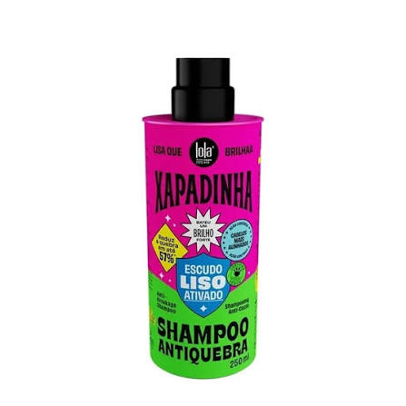shampoo antiquebra vegano lola cosmetics xapadinha liso espejo 250ml