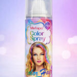 spray para el cabello de color lavable