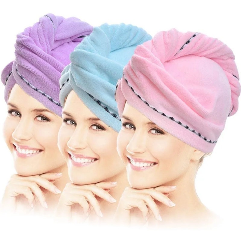 toalla para cabello de microfibra