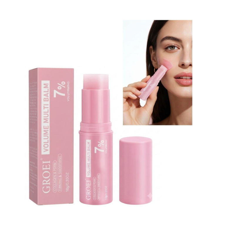 Bálsamo en Barra GROEI Volume Multi Balm Colágeno y PDRN 7% para Rostro y Labios 10gr