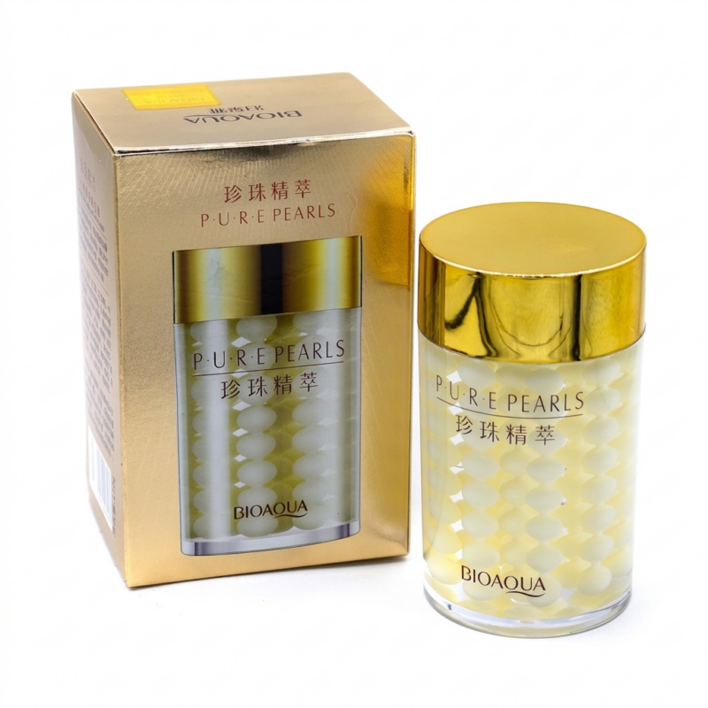 crema facial bioaqua pure pearls hidratante aclarante 120gr