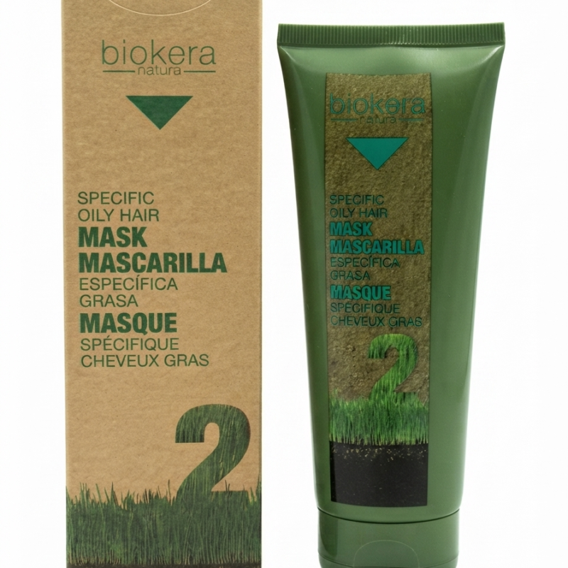 Macarilla Capilar Para Cabello Graso Biokera Natura Vegana 300ml