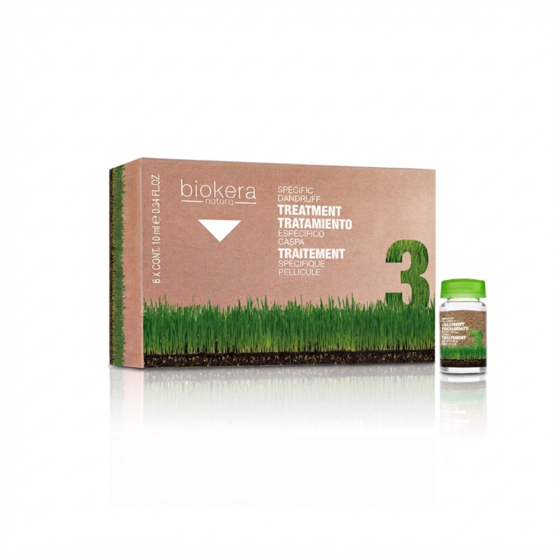 Tratamiento Anticaspa Biokera Natura 6 Ampollas