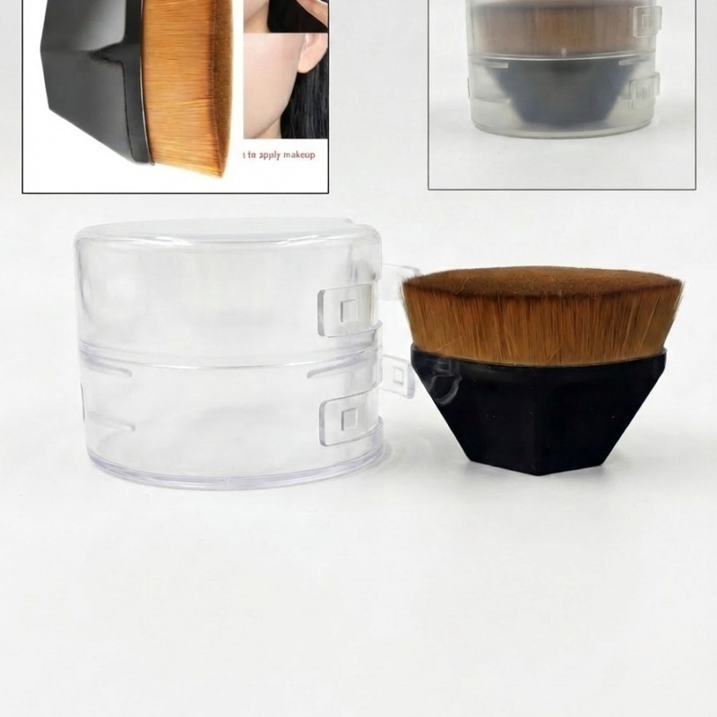 Brocha Ovalada Multifuncional con Estuche Protector