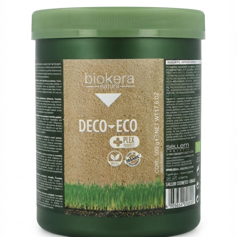 Polvo Decolorante Biokera Natura Deco-Eco con Tecnología Plex Vegano 500g