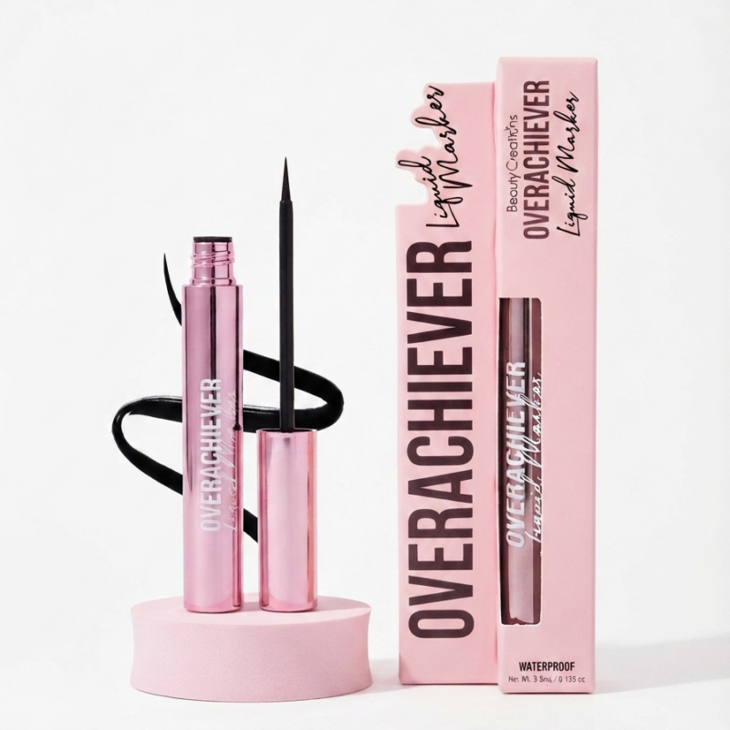 delineador líquido overachiever liquid marker beauty creations
