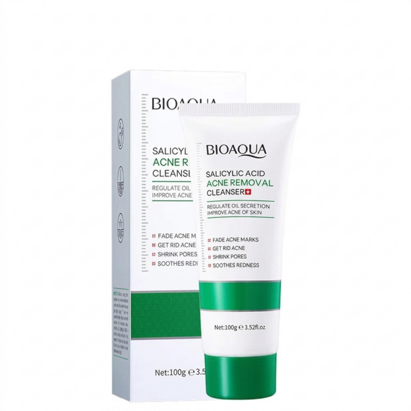 limpiador facial bioaqua Ácido salicílico anti acné 100g
