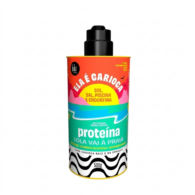 proteína liquida vegana lola cosmetics ela É carioca 3 en 1 reconstrucción 500g