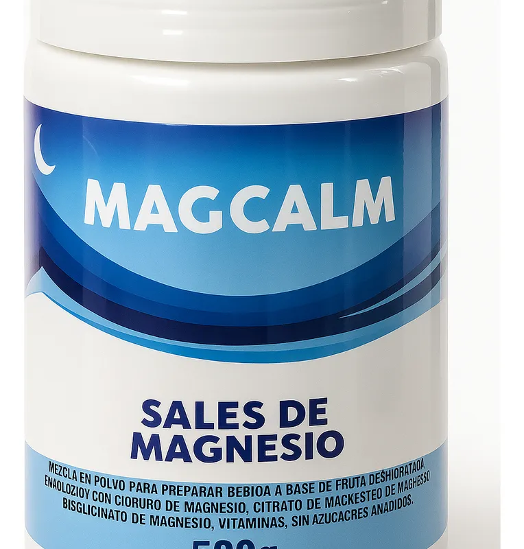 magnesio magcalm polvo 500gr sabor a frutas zentec 25 pc