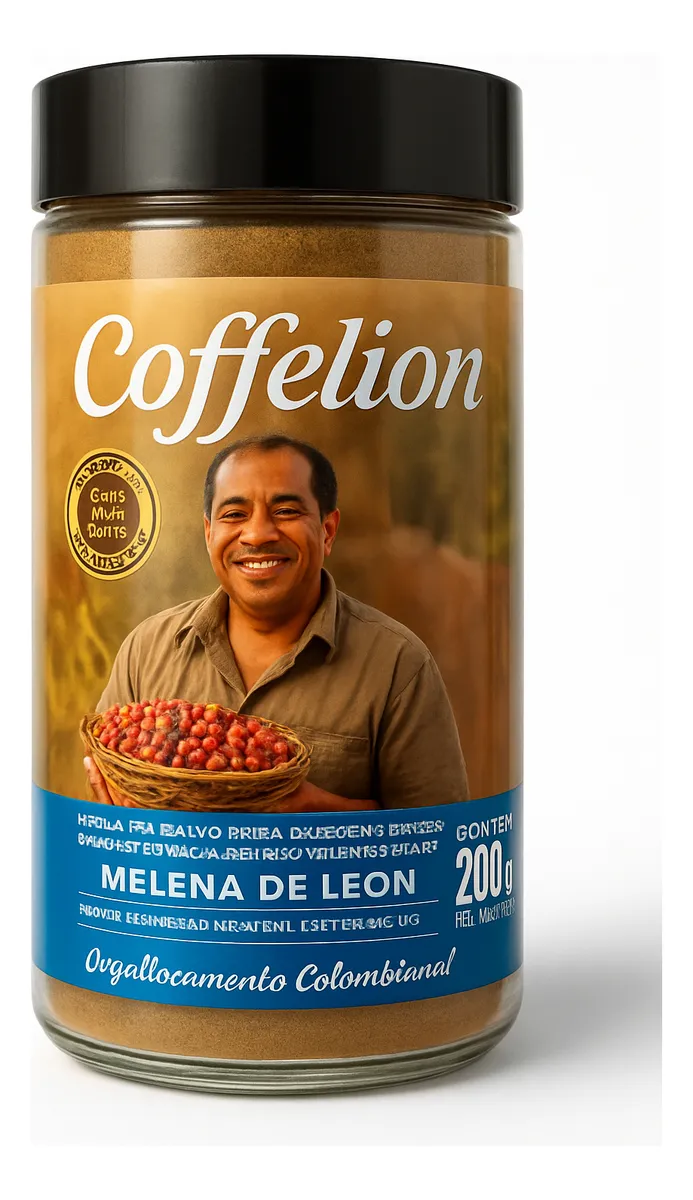 pharmazen zentec melena de león polvo 200g sabor café 40svc