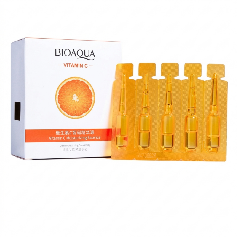 ampollas faciales bioaqua vitamina c antimanchas caja 20 ampollas