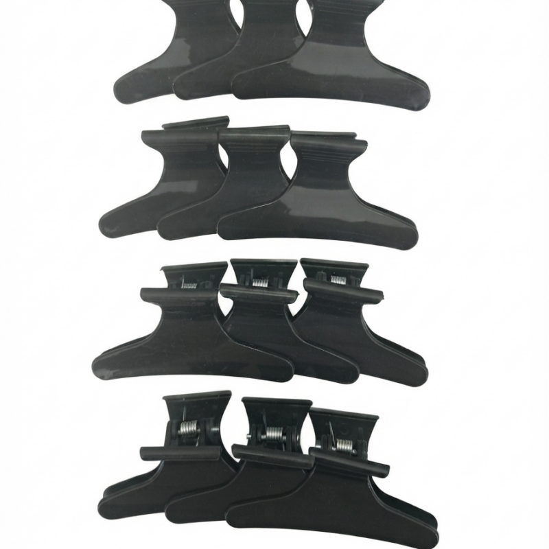 set de 12 pinzas para cabello