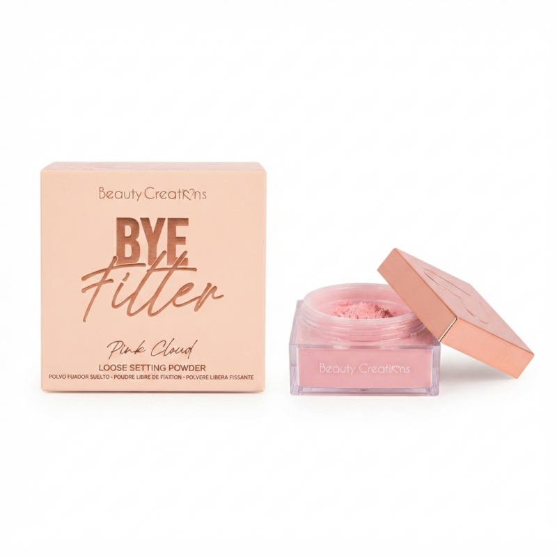 polvo fijador suelto bye filter pink cloud beauty creations