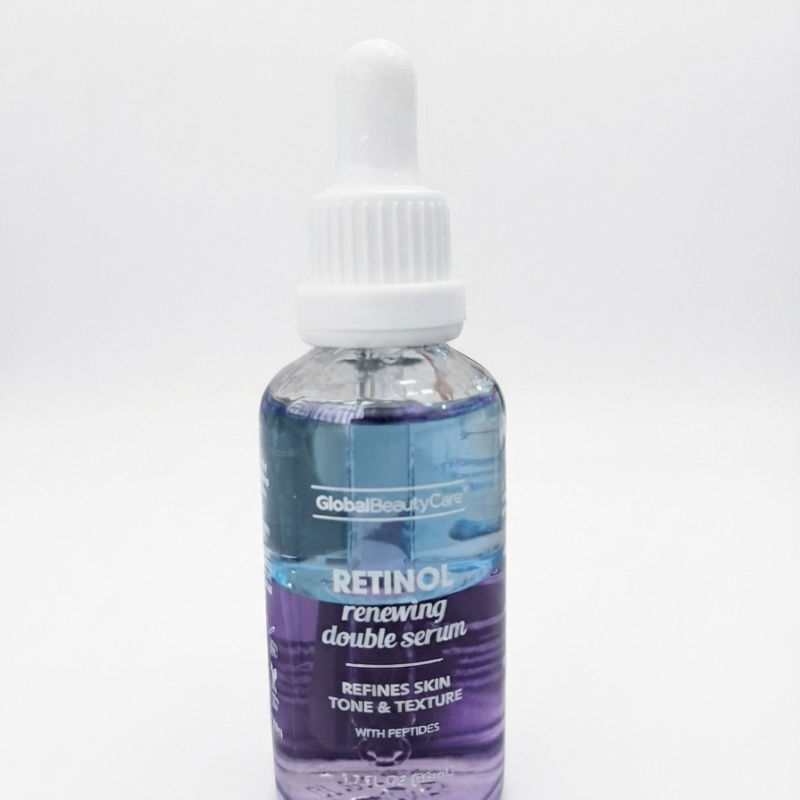 sérum facial doble de retinol y péptidos global beauty care 50 ml