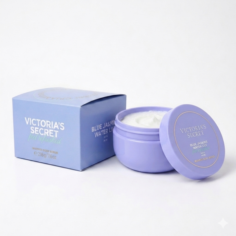 exfoliante corporal victorias secret original blue jasmine aloe 216g